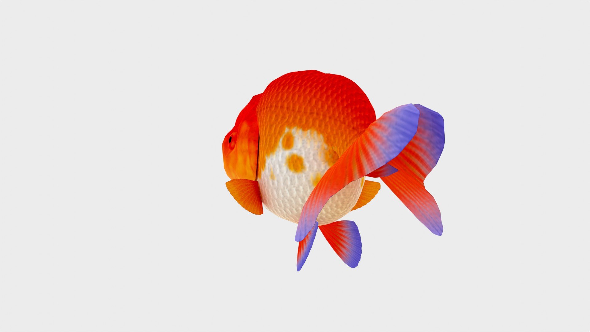 Red Ranchu Gold Fish 3D Model Low Poly 3D Model - TurboSquid 2242737