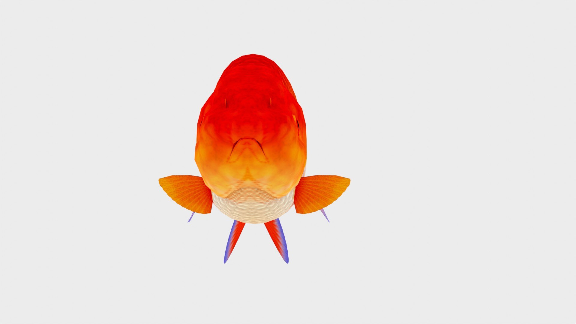 Red Ranchu Gold Fish 3D Model Low Poly 3D Model - TurboSquid 2242737