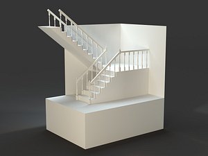 Classic Interior Staircase Wooden Stair Railing