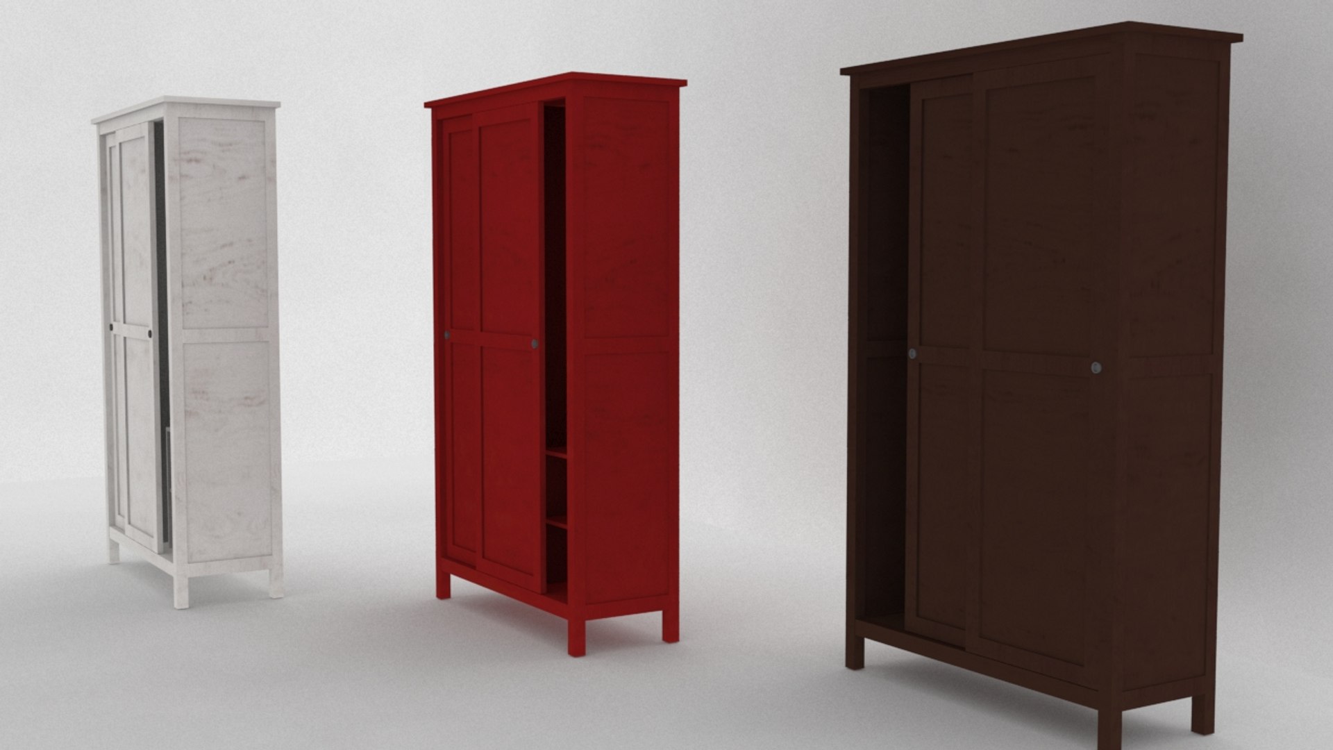 3d Model Ikea Hemnes Wardrobe 2   Ss4 