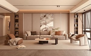 Living room set 3 3D model