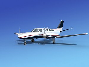 propellers cessna 441 conquest 3d model