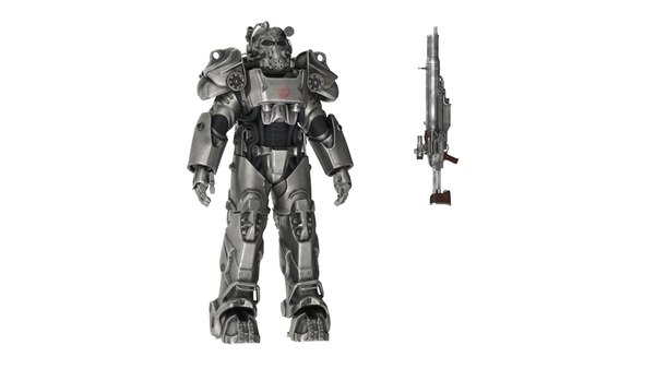 modelo 3d Fallout Power Armor T 60 con rifle - TurboSquid 2252130