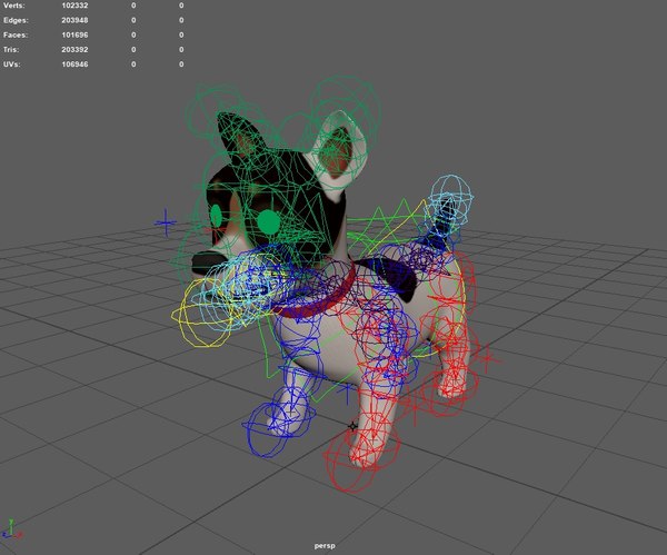 modelo 3d Perro de dibujos animados aparejado - TurboSquid 1745521