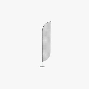 promo flag feather 3D model