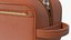 Open Cosmetic Bag Leather Brown 3D