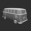 3d transporter hippie van model