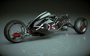3D T Bike Trike 03 model
