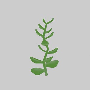 Simple Plant Low-poly 3D model