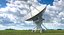 big satellite antenna rotate 3D model