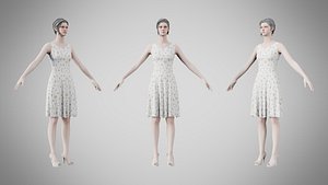 3D Dress 36 Pastel Confetti Abstract