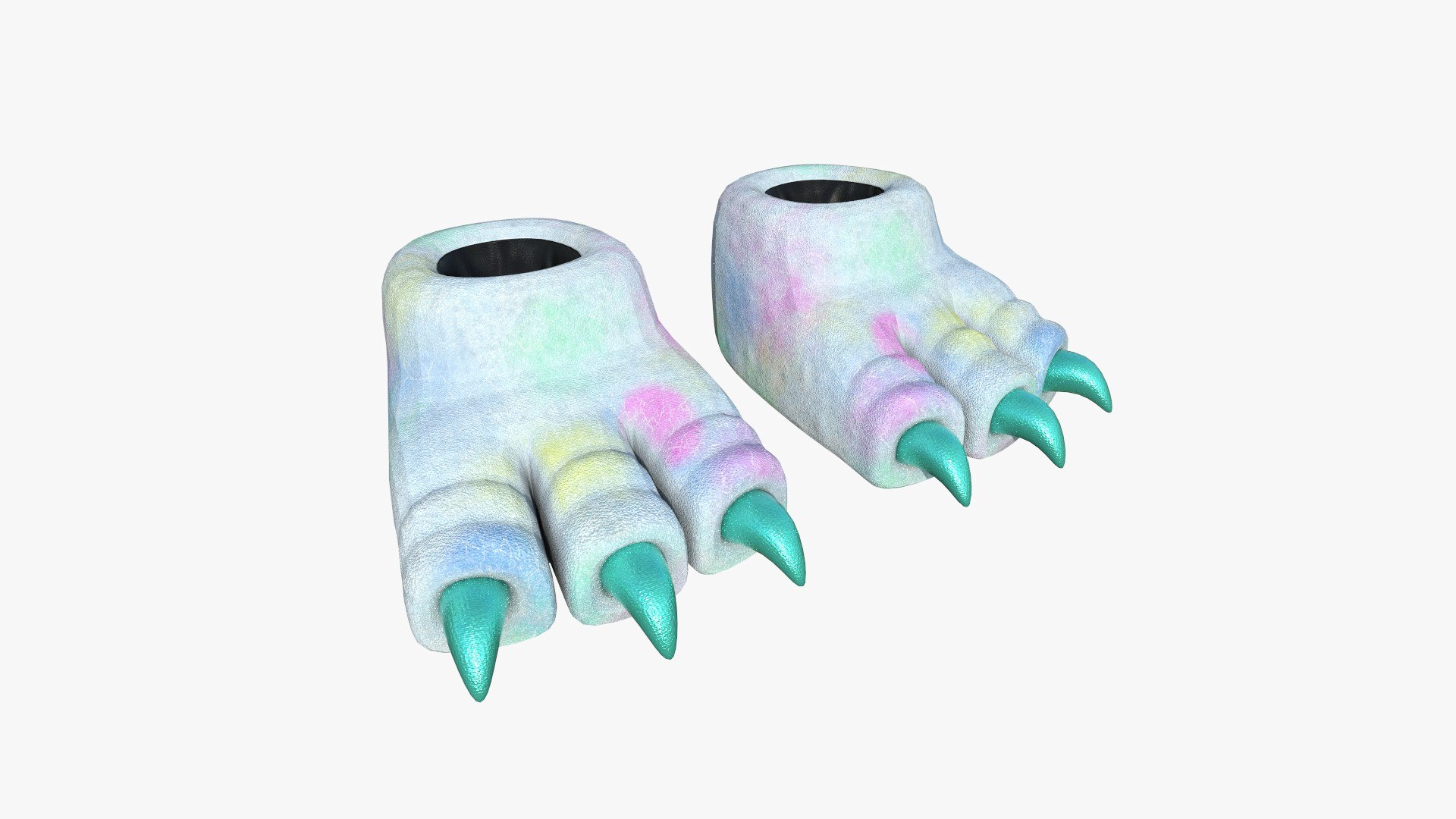 3D Slippers G10 Colored Dino Paw - Costume Character Design https://p.turbosquid.com/ts-thumb/OU/Mk8E2L/jP/g100/jpg/1704192030/1920x1080/fit_q87/42d61a24b9dfa76230708ba60ef68d2eb7f21a9c/g100.jpg