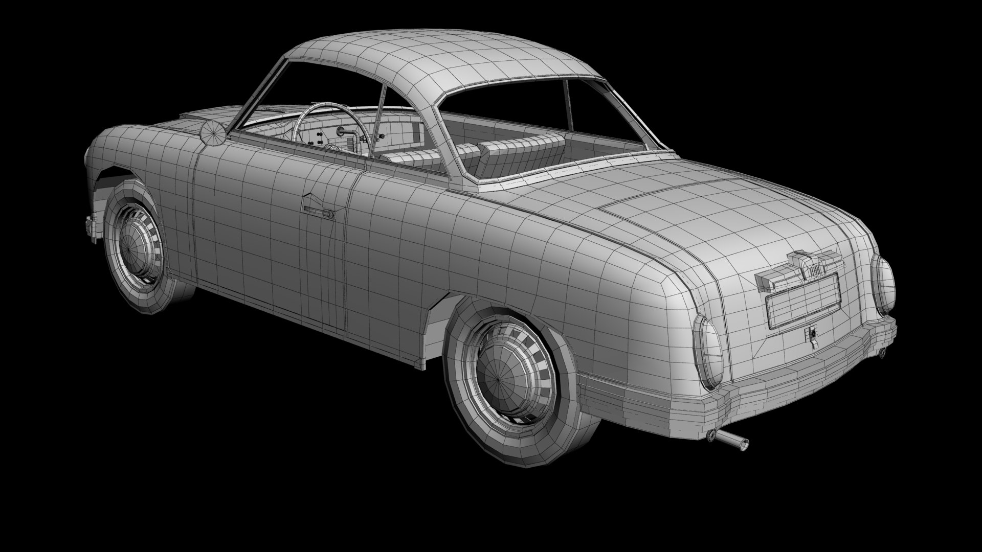 3D Model AWZ P70 Coupe - TurboSquid 2332209
