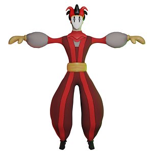 Jester -Clow - Mime -character 3D model