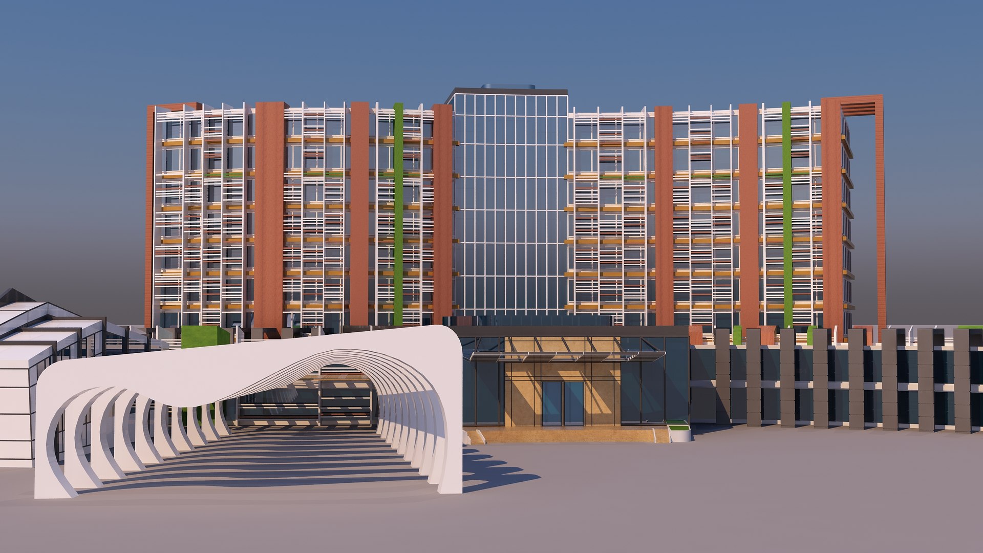 3D 0139 - Financial Center Building - TurboSquid 2236552