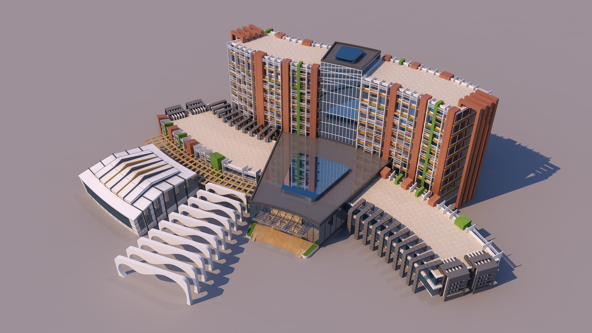 3D 0139 - Financial Center Building - TurboSquid 2236552