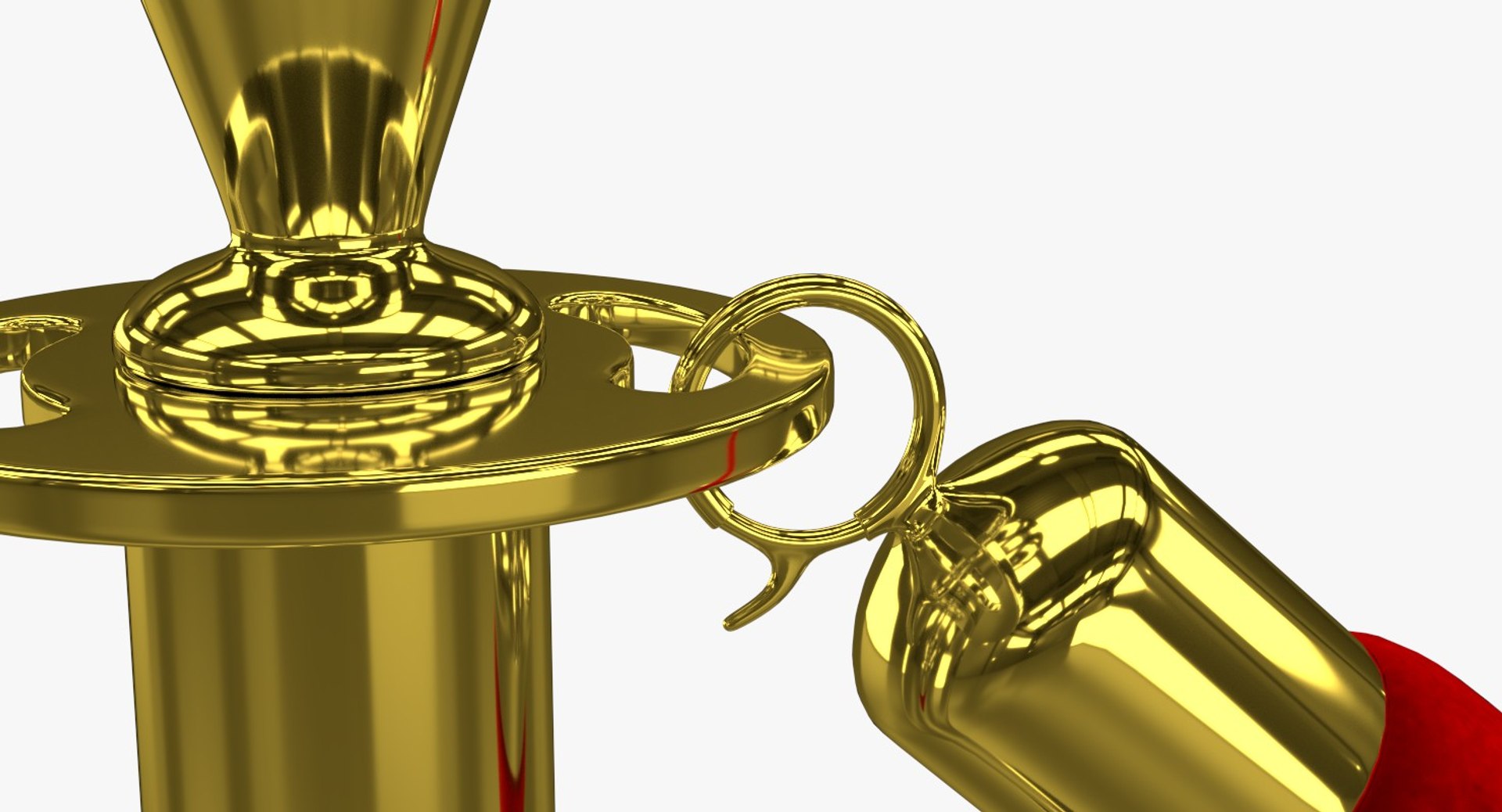Velvet Rope 3d Model