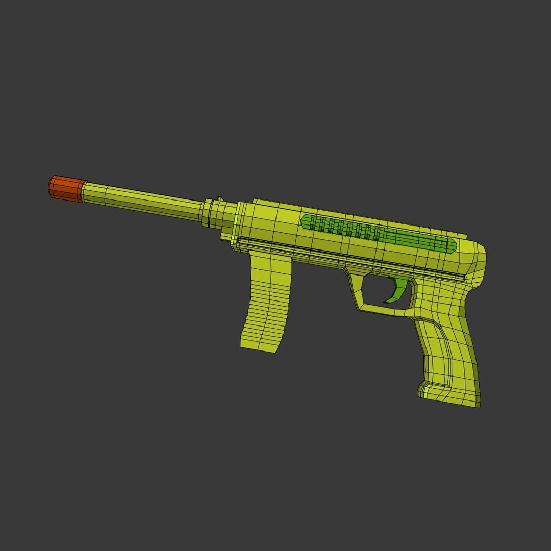 3d water gun model