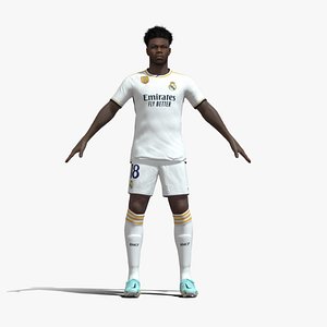 T-Pose Rigged Tchouameni Real Madrid 23-24 3D model