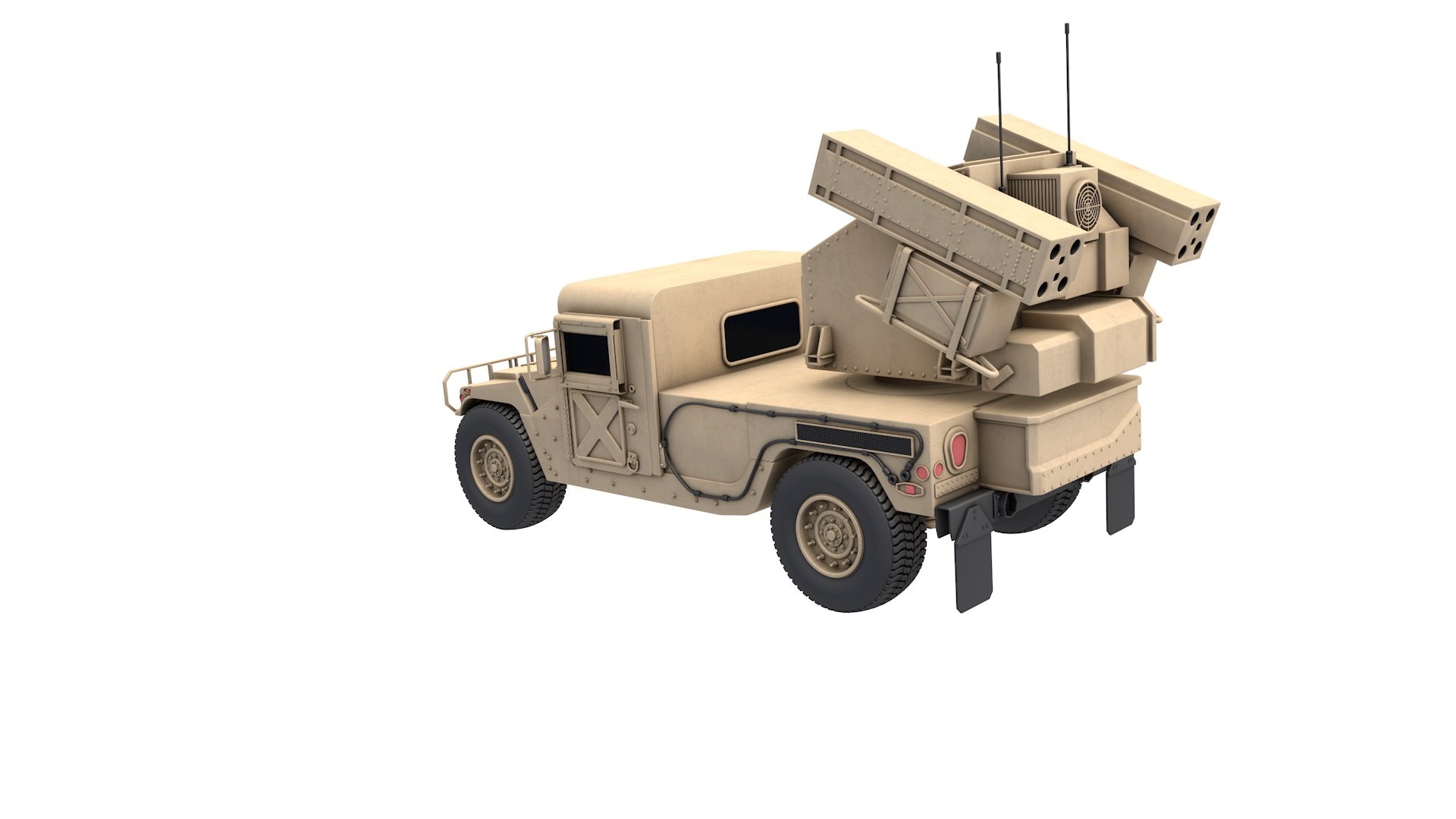 3D Humvee Military M1097 Avenger Model - TurboSquid 2419989