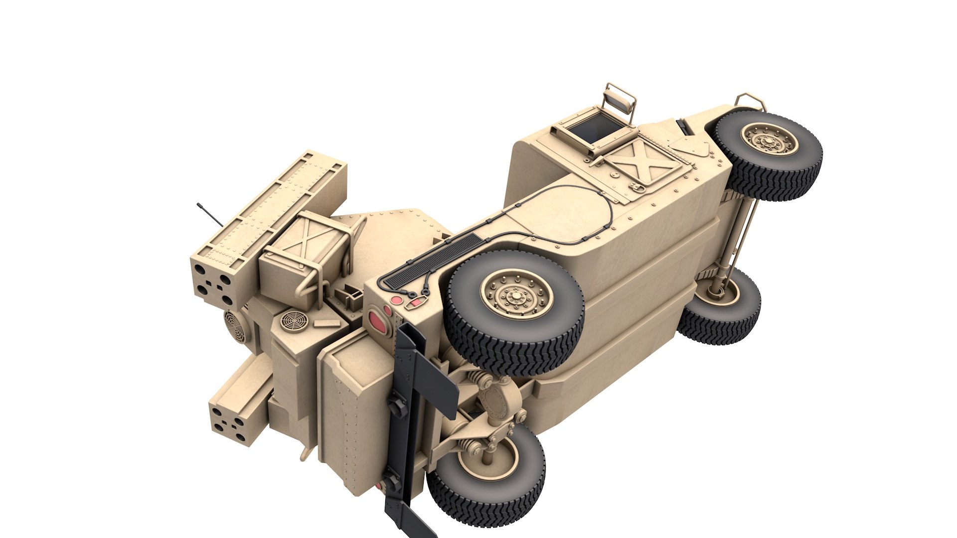 3D Humvee Military M1097 Avenger Model - TurboSquid 2419989