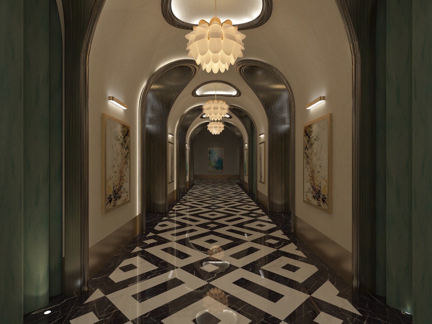 Corridor Model - TurboSquid 1948274