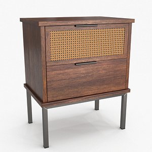 3D model Abram Nightstand Brown