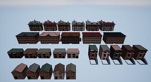 Houses 26 Models Game Ready