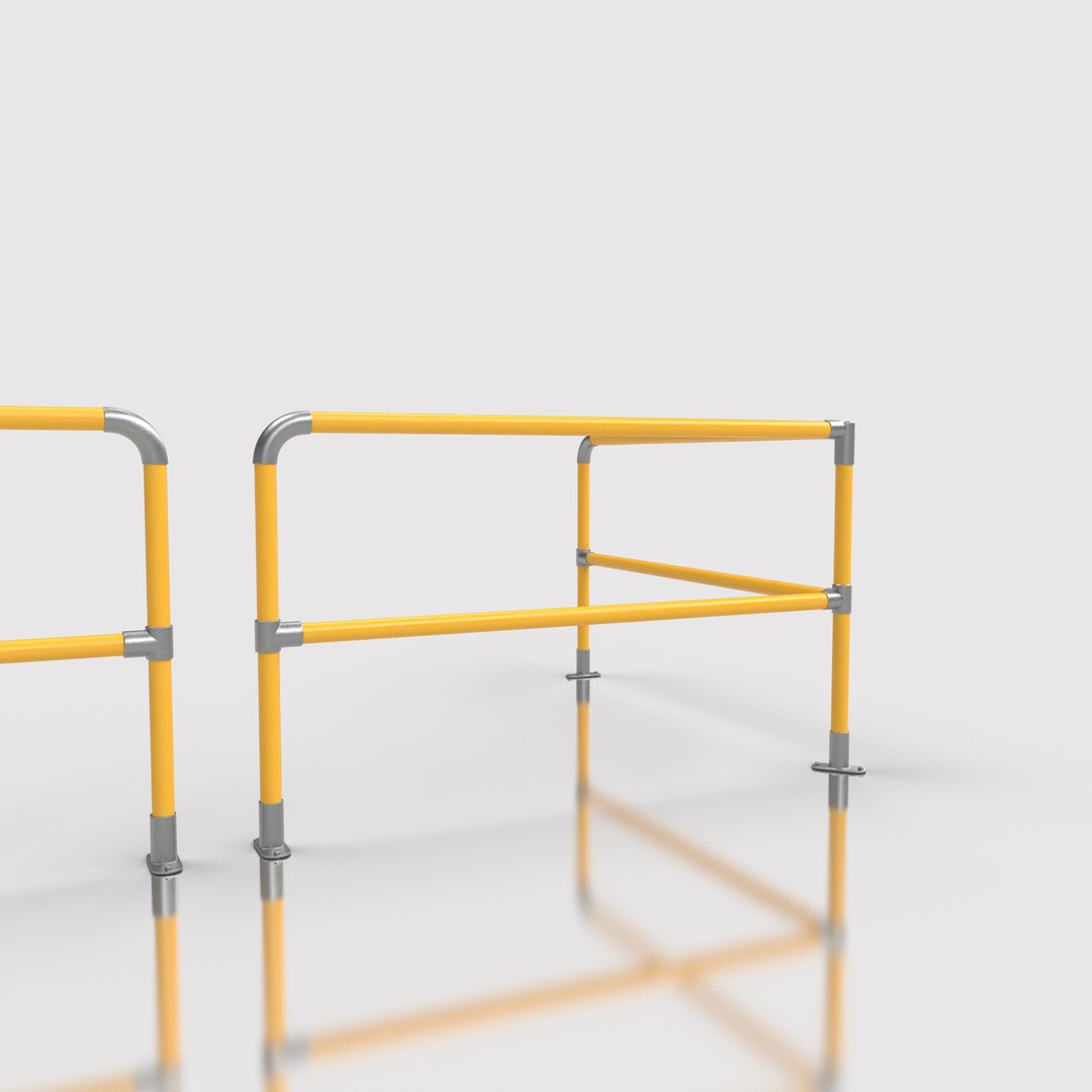 3D Model Safety Railing Balustrade - TurboSquid 2342259