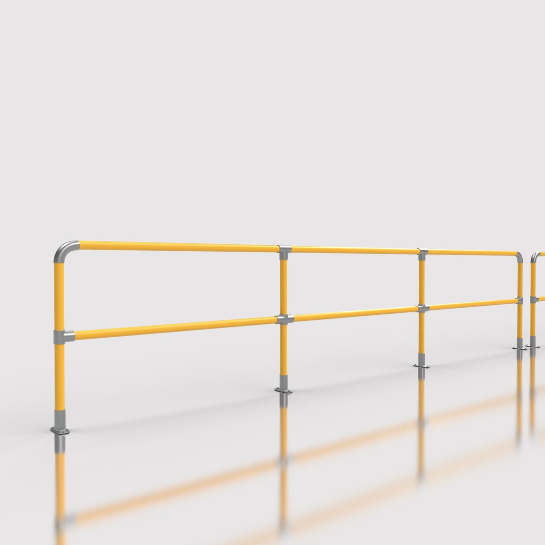 3D Model Safety Railing Balustrade - TurboSquid 2342259