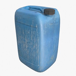Plastic JerryCan Blue PBR Metalness