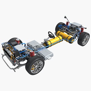 3D Hydrogen Fuel Cell Car Chassis