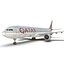 Samolot odrzutowy Airbus A330-300 Katar model 3D