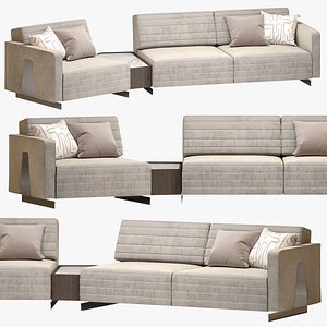 Saloni heritage modular sofa option 12 3D
