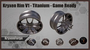 Kryxen Rim V1 - Titanium - Game Ready UE5 Unity