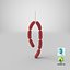 Sausages On Hook 01 3D Model
