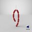 Sausages On Hook 01 3D Model