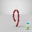 Sausages On Hook 01 3D Model
