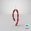Sausages On Hook 01 3D Model