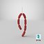 Sausages On Hook 01 3D Model