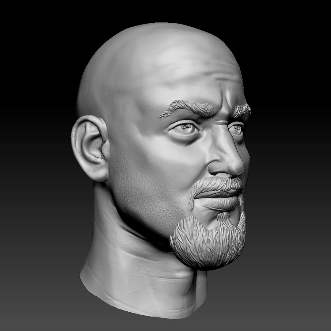 Male head sculpt 3D - TurboSquid 1516576