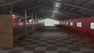 Horse Stable 3D model