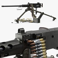 Browning M2 Heavy Machine Gun with Ammo Belt