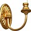 Golden wall lamp sconce in a classic style MARINER 3D model