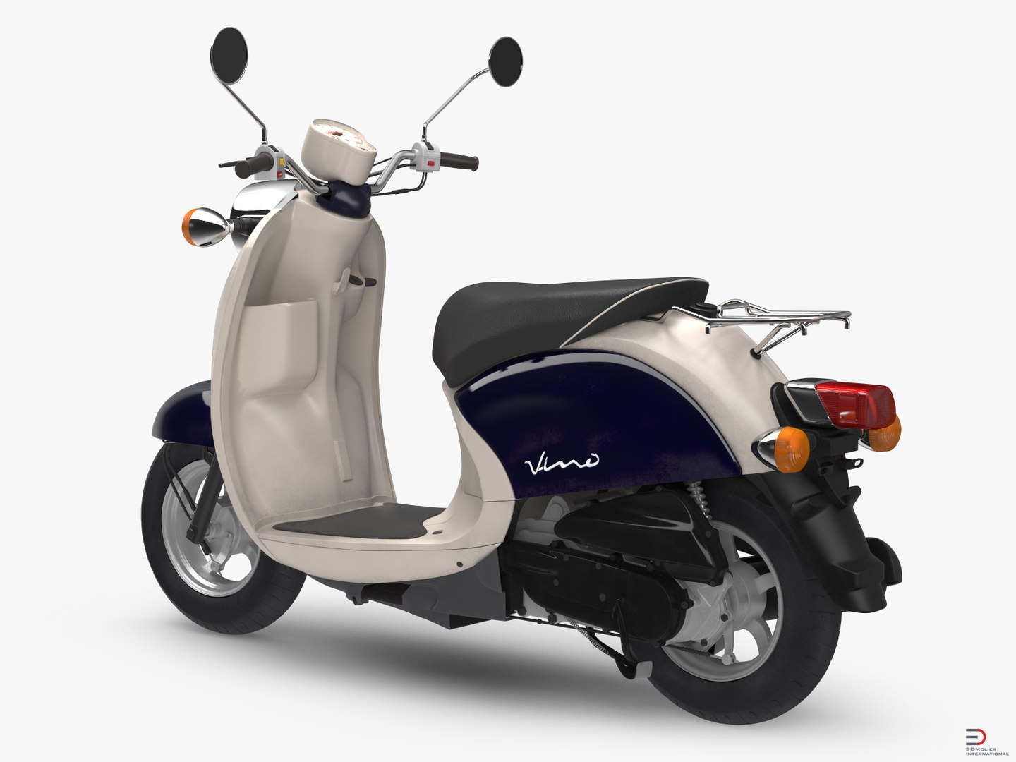 Scooter Motorcycle Yamaha Vino 3D Model - TurboSquid 1191515