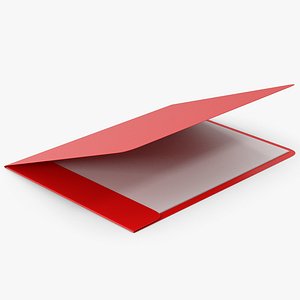 Red File Folder 3D model