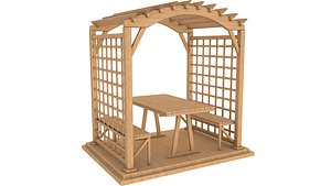 3D pergola 3d