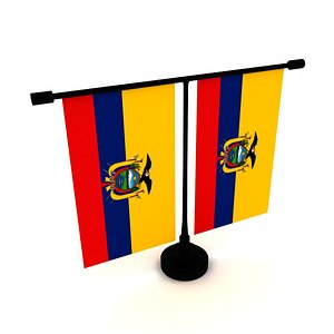 Flag of Ecuador 3D model