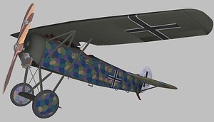fokker d8 3D model