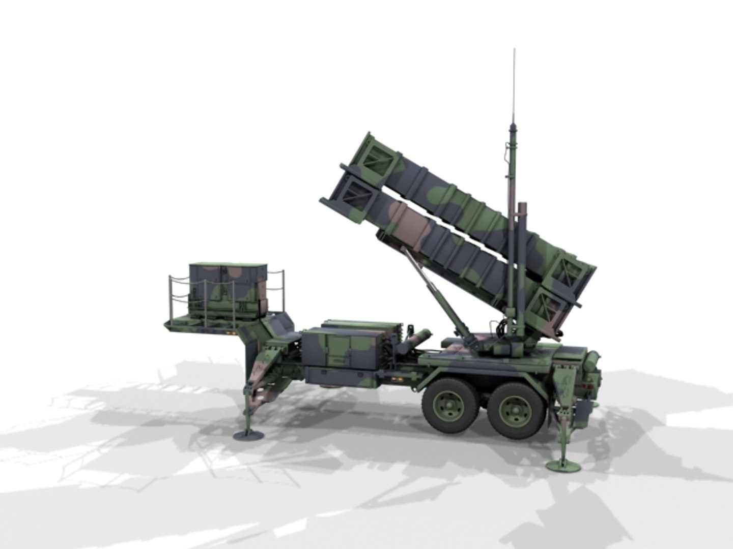 Patriot Air Defense 3d Model